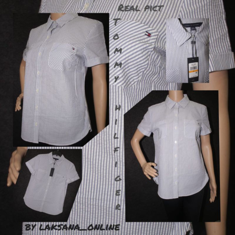 TOMMY HILFIGHER LADIES J9BMN488bwt CAMP SHIRT