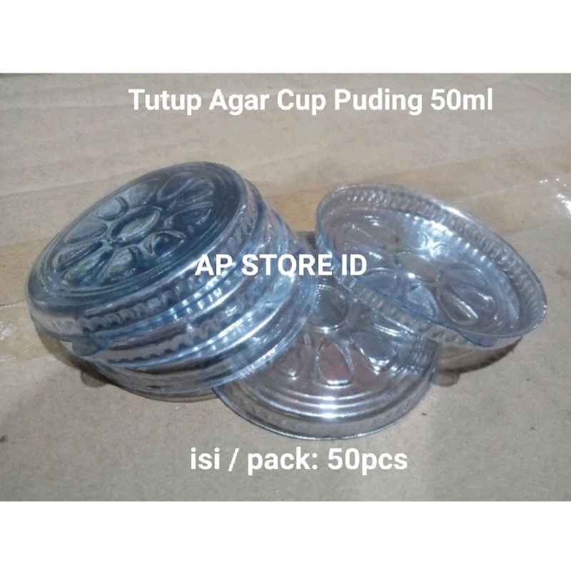 Tutup Cup Agar Puding 50 &amp; 65ml