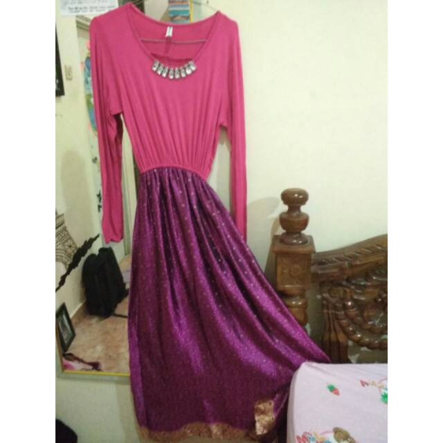 Gamis satin (PRELOVED)