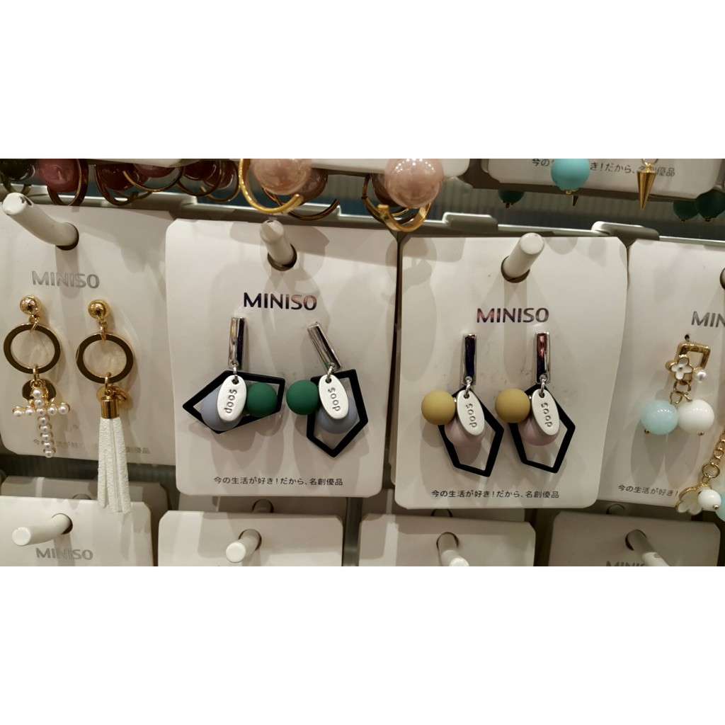 MINISO fashion earing 02 by miniso. anting fashion miniso murah & banyak pilihan. ready surabaya