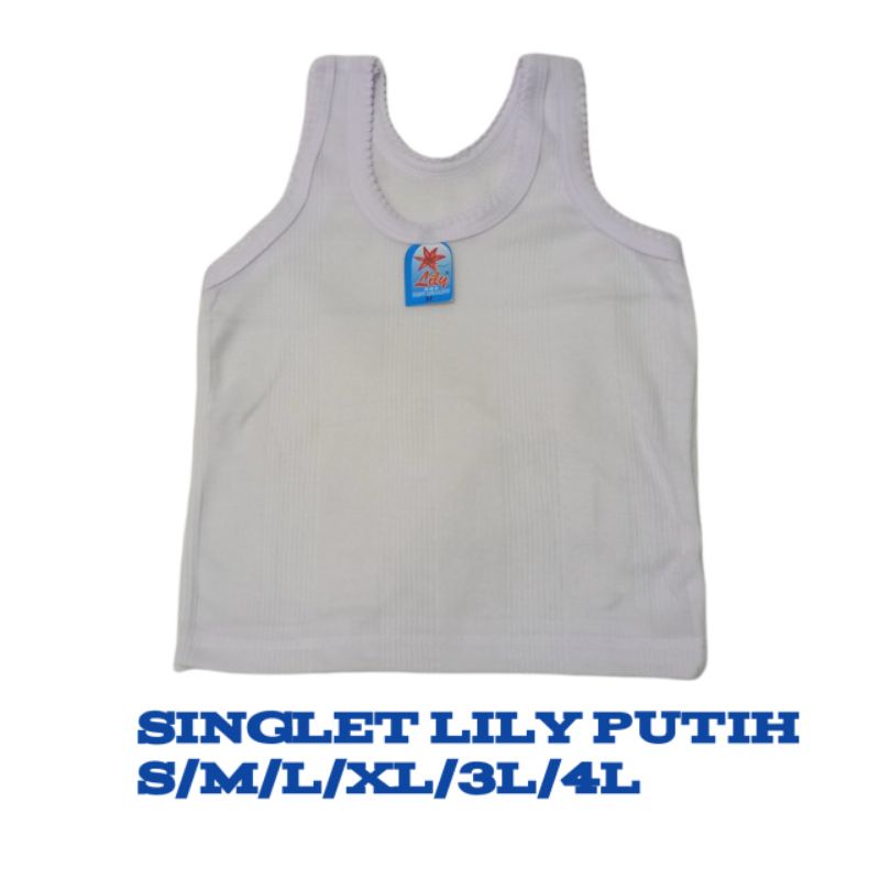 SINGLET PUTIH/WARNA,SINGLET LILY,SINGLET RIANI,SINGLET ANAK DAN  DEWASA