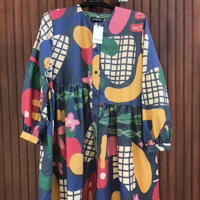 Tine dress navy nadjani