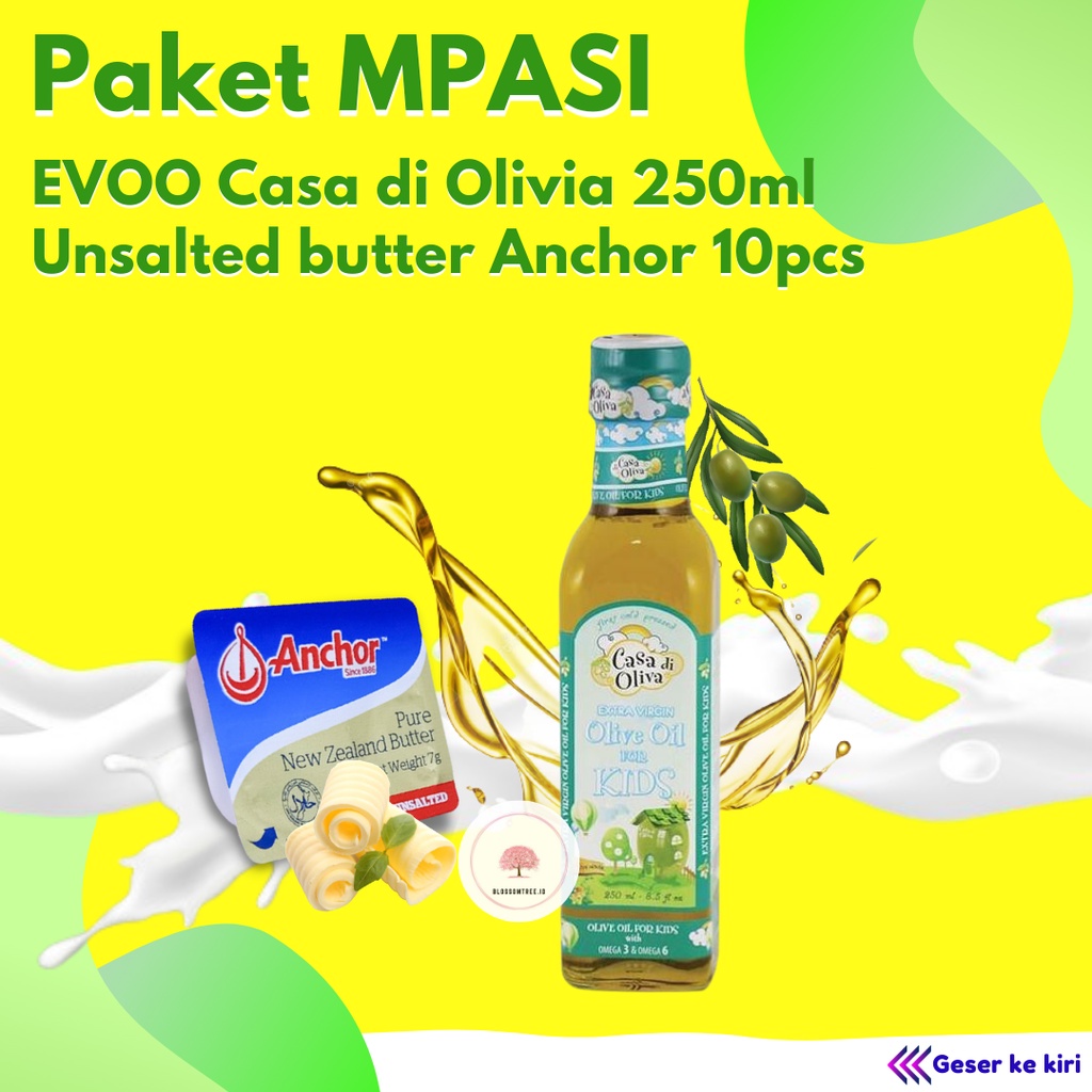 Paket mpasi bayi 6 bulan lengkap evoo casa di olivia unsalted butter anchor elle & vire unsalted but