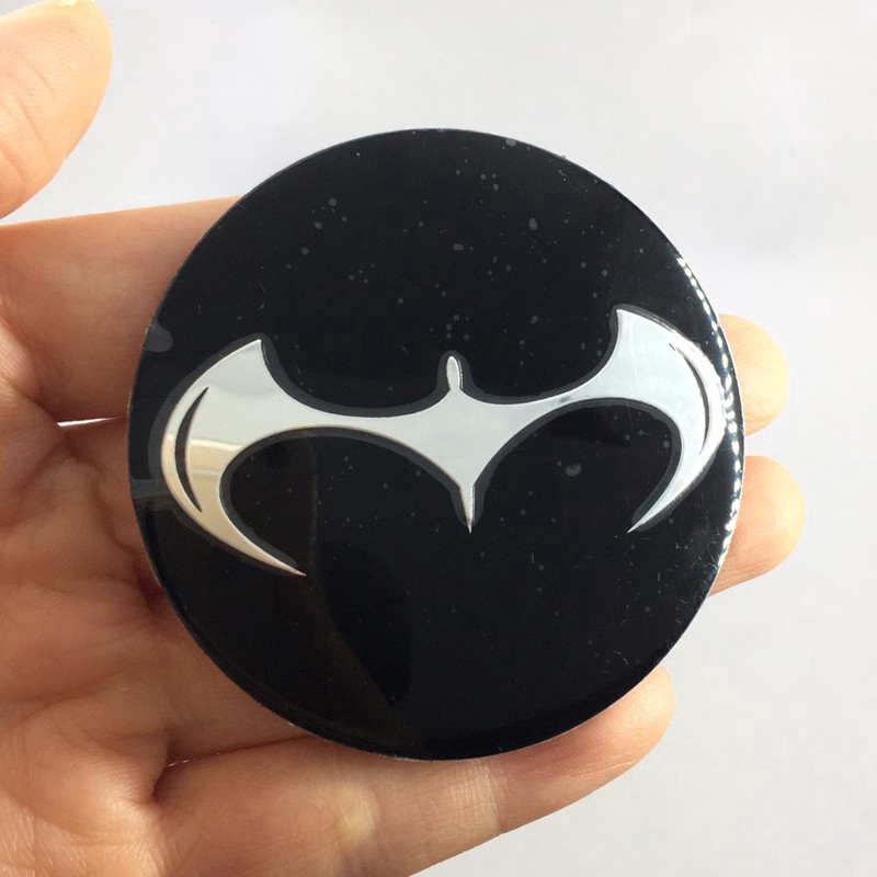 Stiker Emblem Logo Batman Dark Knight 4x56mm Untuk Velg Hub Mobil