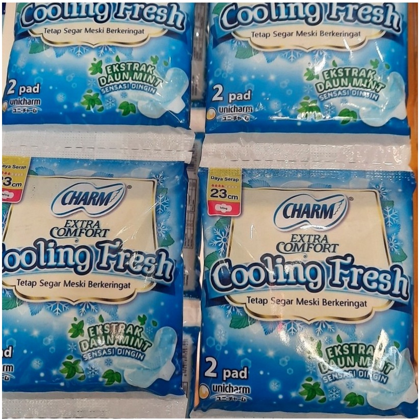 Charm Cooling Fresh 23 cm 2 pads Renceng Isi 6 pcs