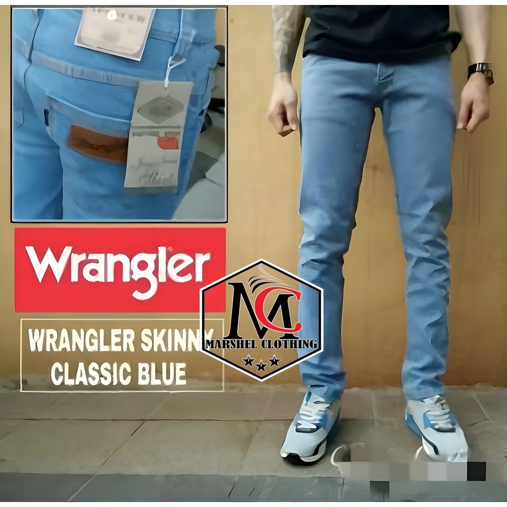 RCL - Celana Jeans Pensil Navy Skiny Wrangl3r - Celana Jeans Pria Wrangl3r Skinny (Slim Fit/Model Pensil) S.M.L.XL 27 s/d 34 / CELANA JEANS SLIM FIT WREANGLER / MODEL PENSIL