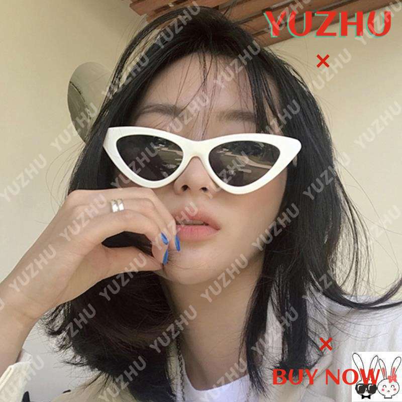 (YUZHU) Bayar di Tempat Korean Ulzzang Retro Mata Kucing Wanita Kacamata Hitam Women Cat Eye Sunglasses