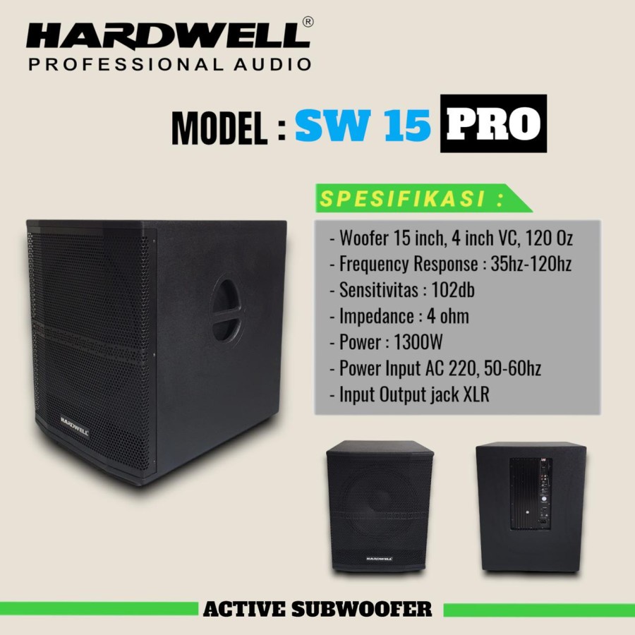Subwoofer Aktif / Subwoofer Active Hardwell 15 Inch ETERNAL 15 PRO