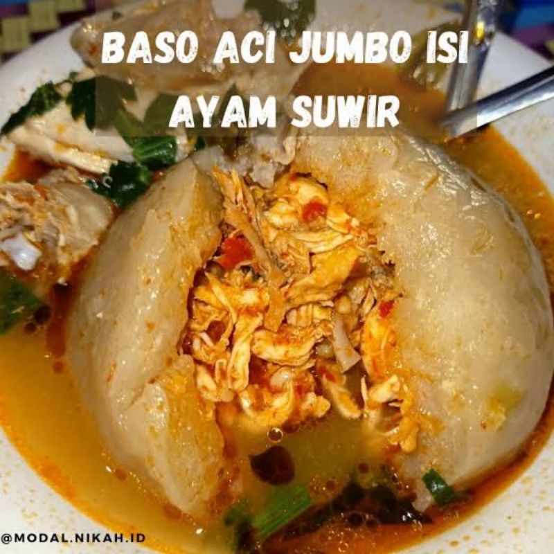 

BASO ACI JUMBO ISI SUIR AYAM / BOCI