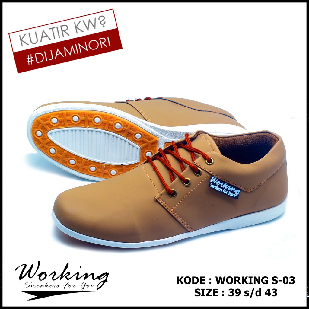 Sepatu Pria Kerja Working S-03 Kasual Original