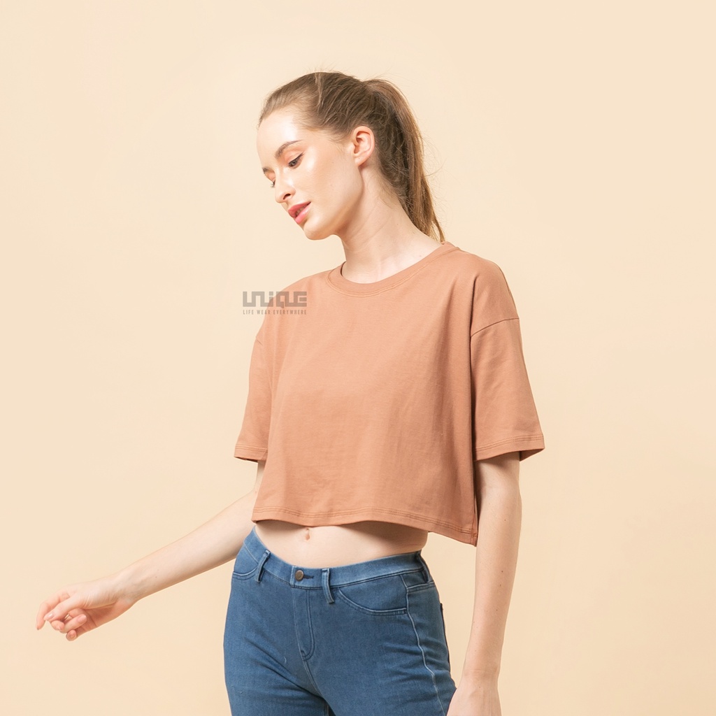 UNIQUE - (CropTop Series) Kaos Oversize Croptop Choco Zolaku