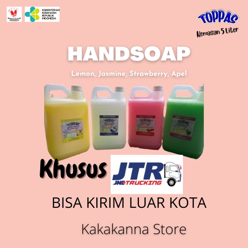 Sabun Cuci Tangan 5 Liter Handsoap 5 Liter Toppas Izin Kemenkes RI KHUSUS KARGO/JTR