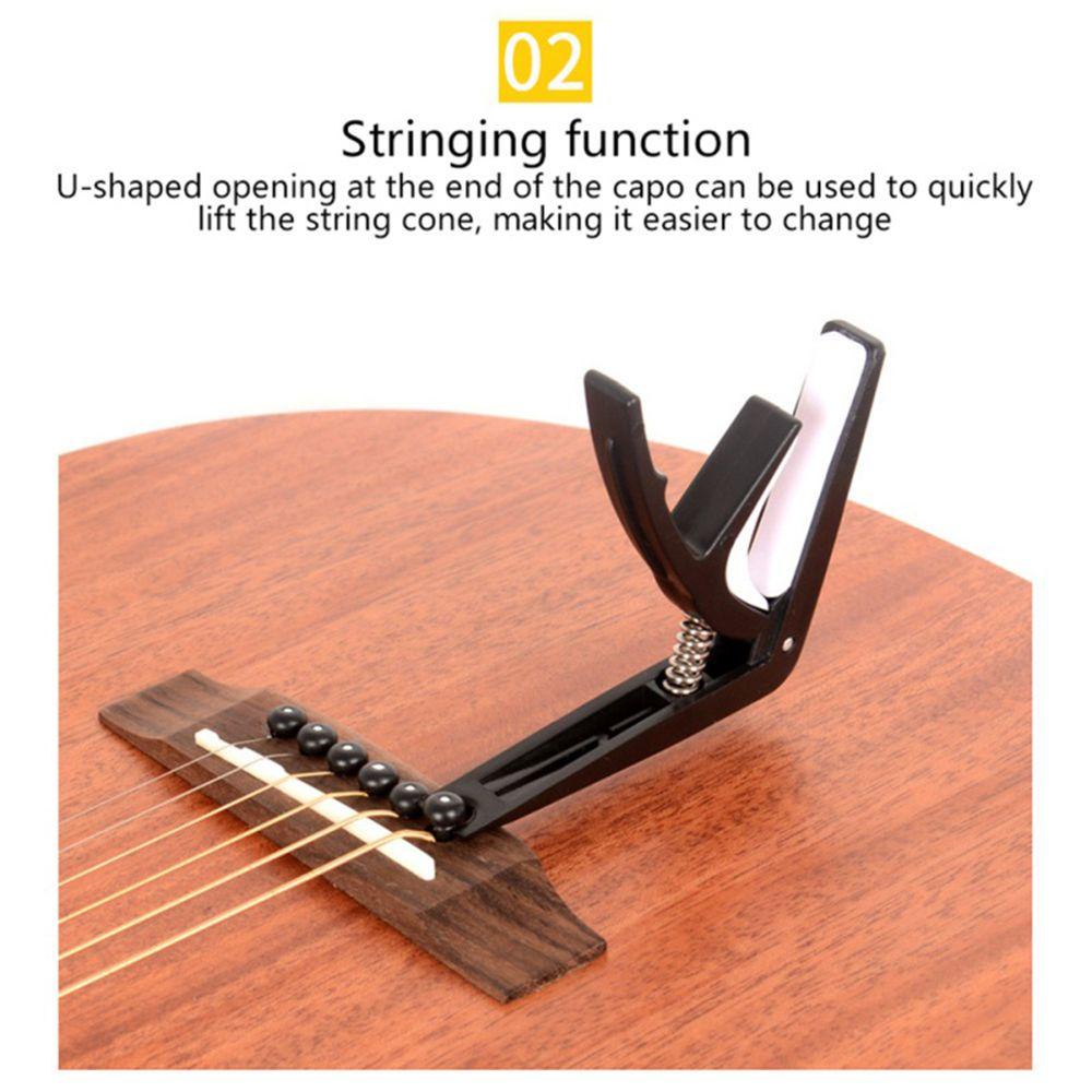 Nickolas1 Gitar Capo Trigger Transpose Acoustic Electric Tuned Musical Tune Clamp