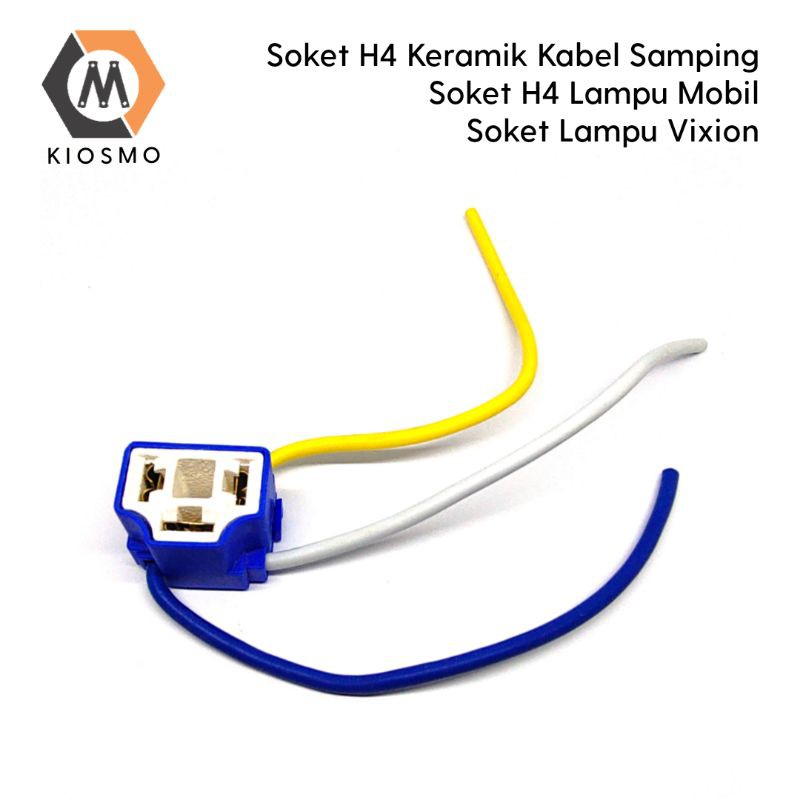 Soket H4 Keramik Bohlam Mobil / Soket Lampu H4 Vixion / Soket Lampu HS1