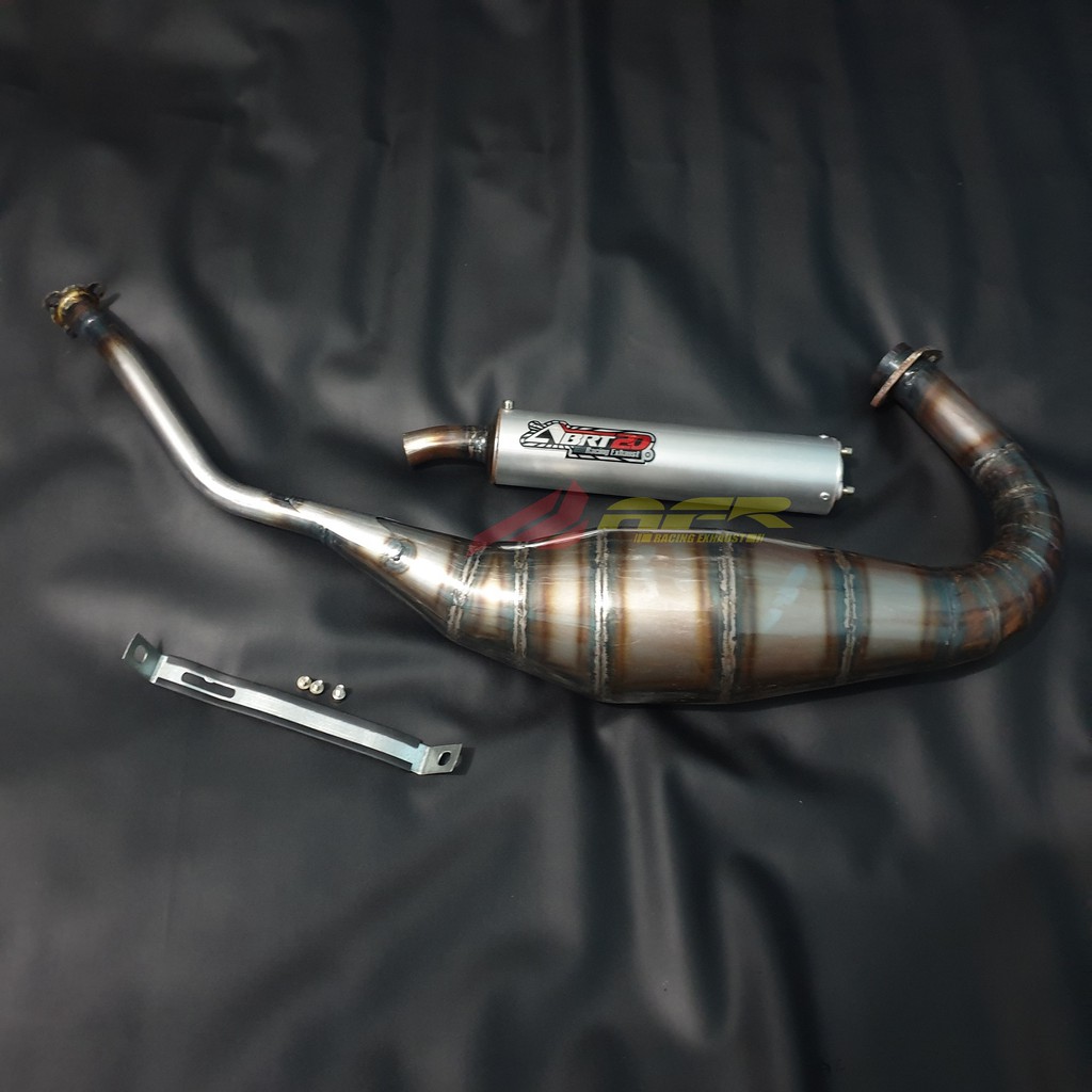 Knalpot ABRT20 Ninja 150 2tak R RR SS L Cobra C plat //KNALPOT NINJA R RR SS ABRT SUARA GARING PARAH