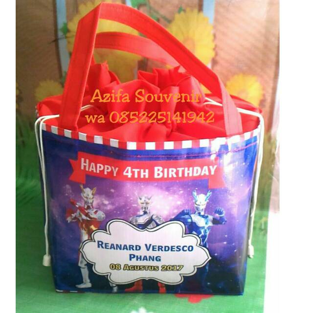 Goodie Bag Tassouvenir Kado Ulang Tahun dan Ultah Serut Custom-1
