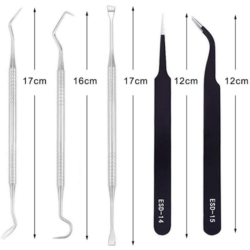 12pcs Weeding Tool Kit Weeding Vinyl Tool Set Weeder Hooks Scissor For Paper Cutting