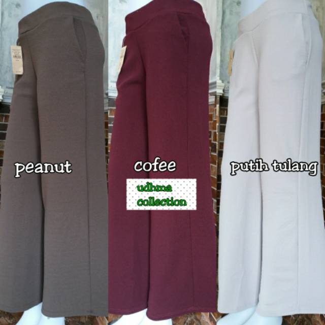 Kulot polos | celana kulot panjang wanita