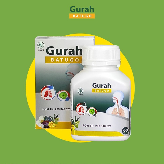 Obat herbal Gurah pernafasan gurah hidung Gurah BATUGO - 1 Botol ORI