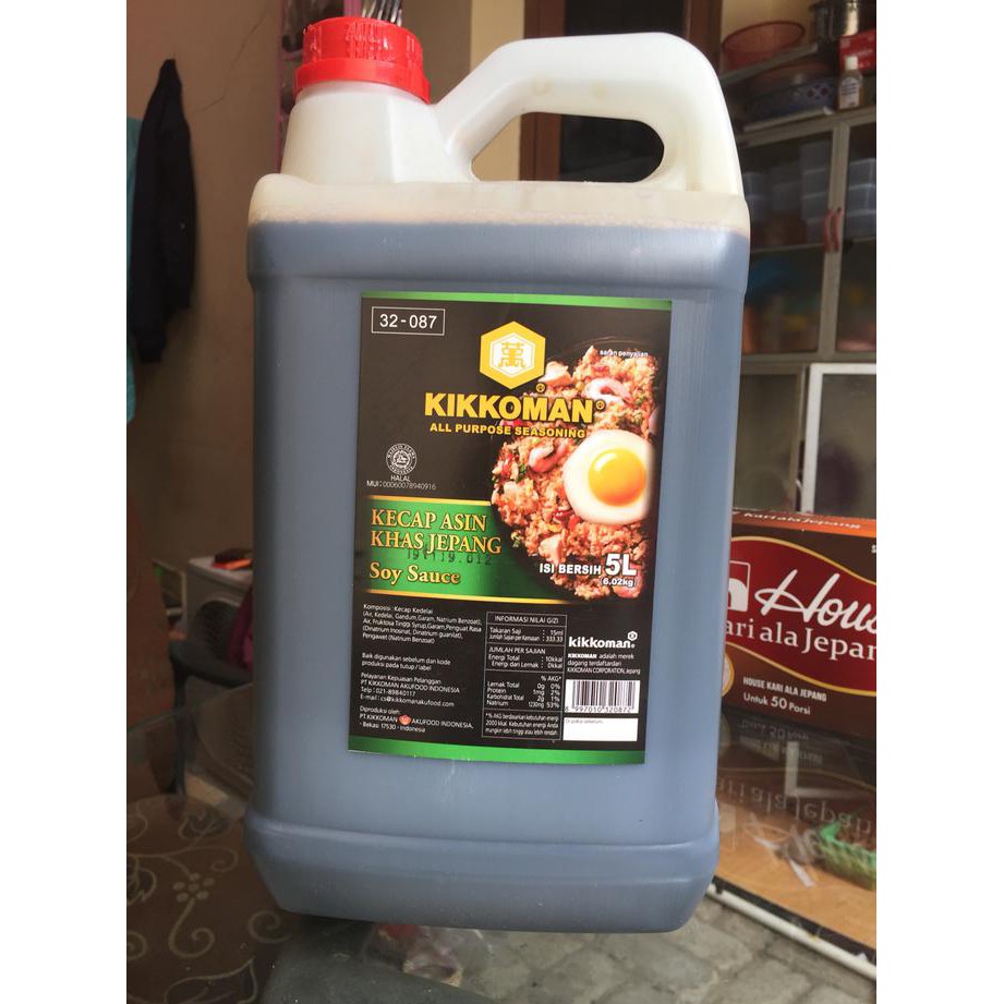 

Sale Kikkoman Shoyu Halal 5L Soy Sauce Kecap Asin Khas Jepang