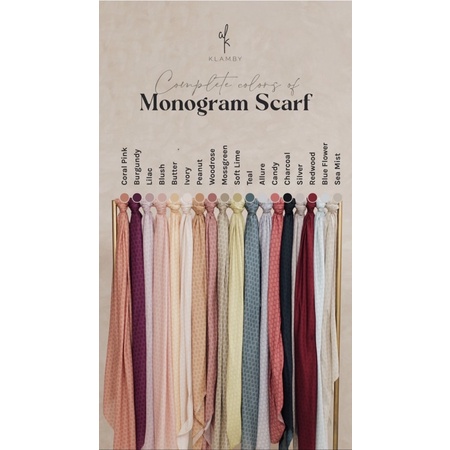 WearingKlamby - Monogram Scarf Series