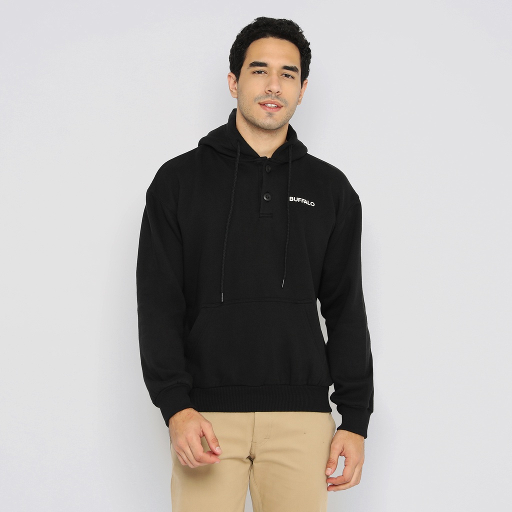 Buffalo Outerwear Hoodie Colorado Fleece Black - F2000001