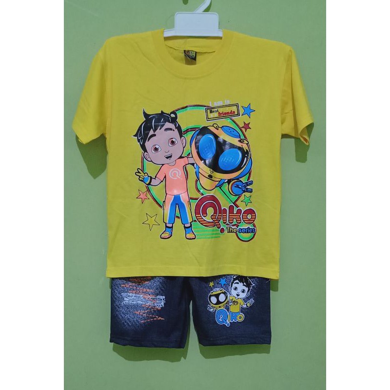 SETELAN ANAK RIKO/ SETELAN ANAK QIO /KAOS RIKO QIO