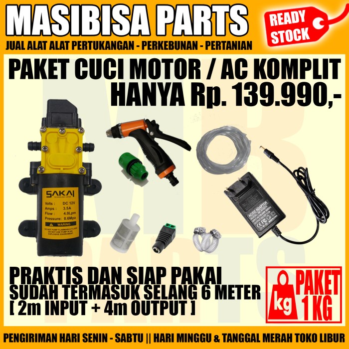 PAKET CUCI MOTOR  CUCI AC  JET WASH  MESIN STEAM DINAMO PUMP