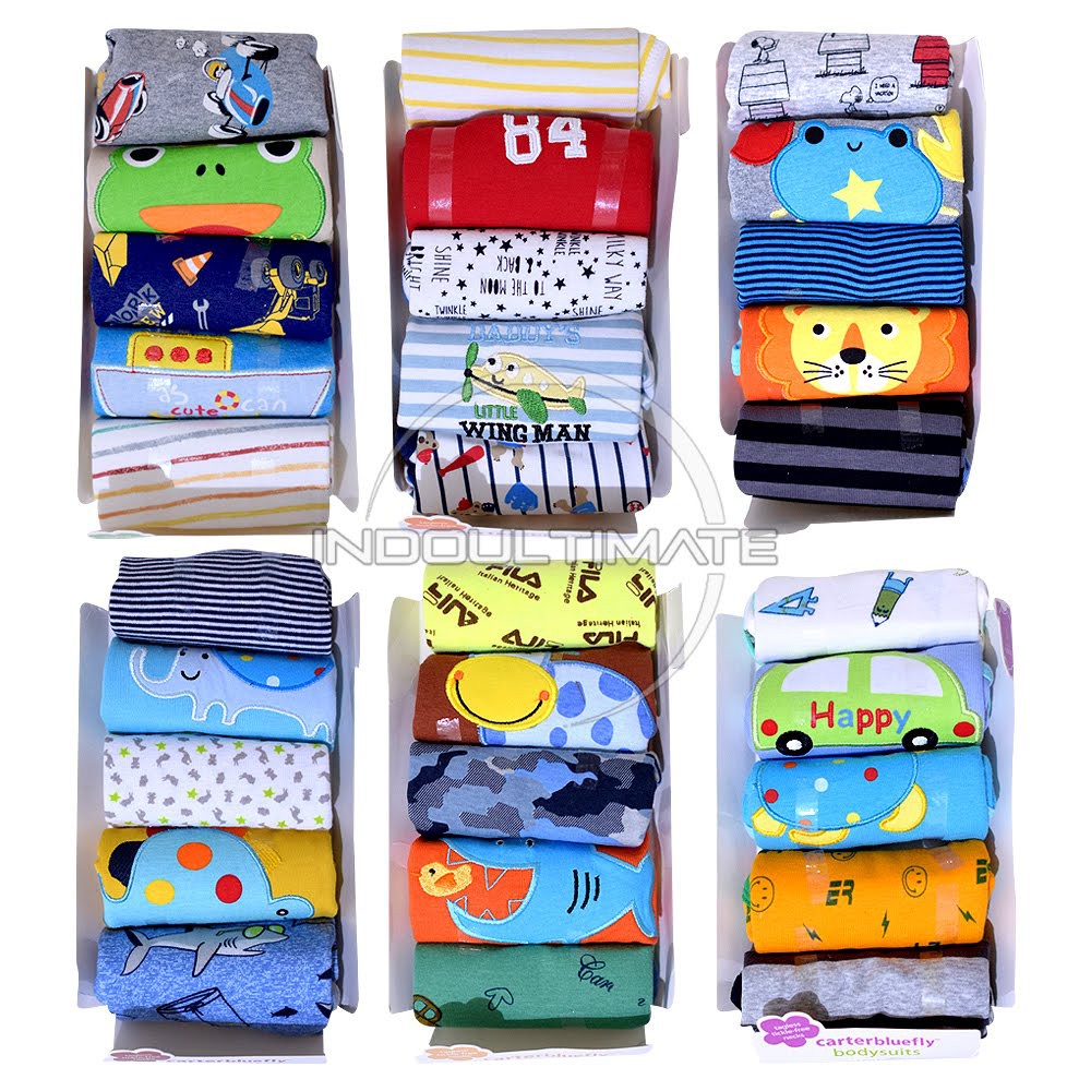 [5in1] Jumsuit Bayi Baru Lahir Jumsuit Anak Jumper Baby Newborn Perlengkapan Baju Bayi BC-01-4