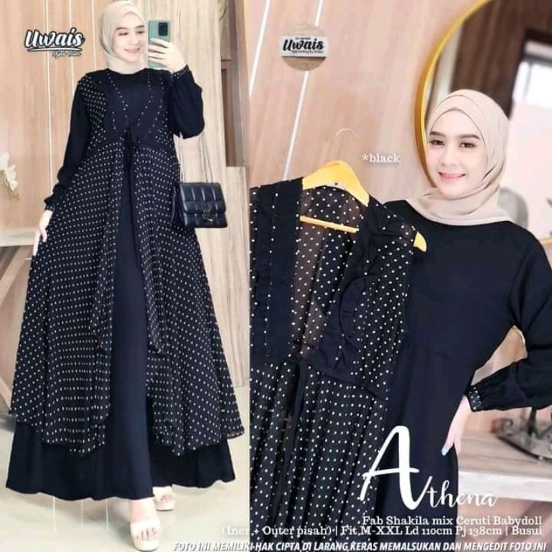 gamis france set shakila mix ceruty baby doll terbaru