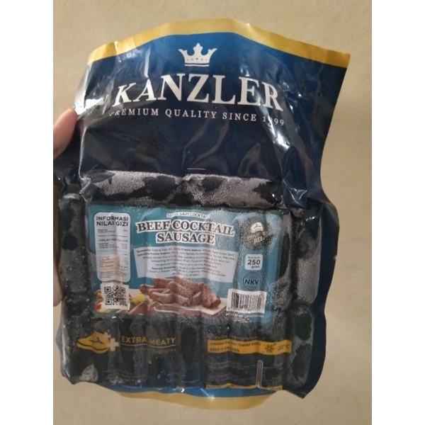 

Kanzler Premium Beef Cocktail Sausage / Sosis Sapi Cocktail Premium 250 gram