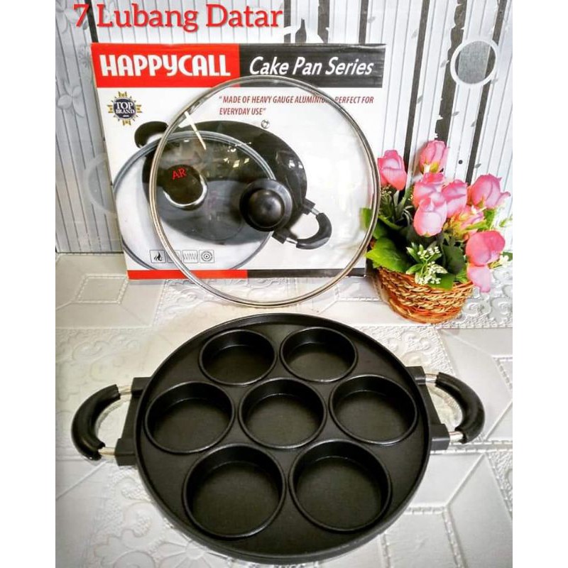 Cetakan Martabak Mini Apem 7 Lubang Datar Cake Pan Series Suggo
