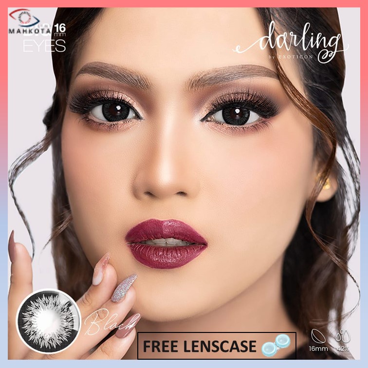 SOFTLENS X2 DARLING NORMAL &amp; MINUS (-0.50 s/d -6.00) BY EXOTICON BIGEYES 16MM / GREY BROWN BLUE BLACK / Softlen Soflen Soflens