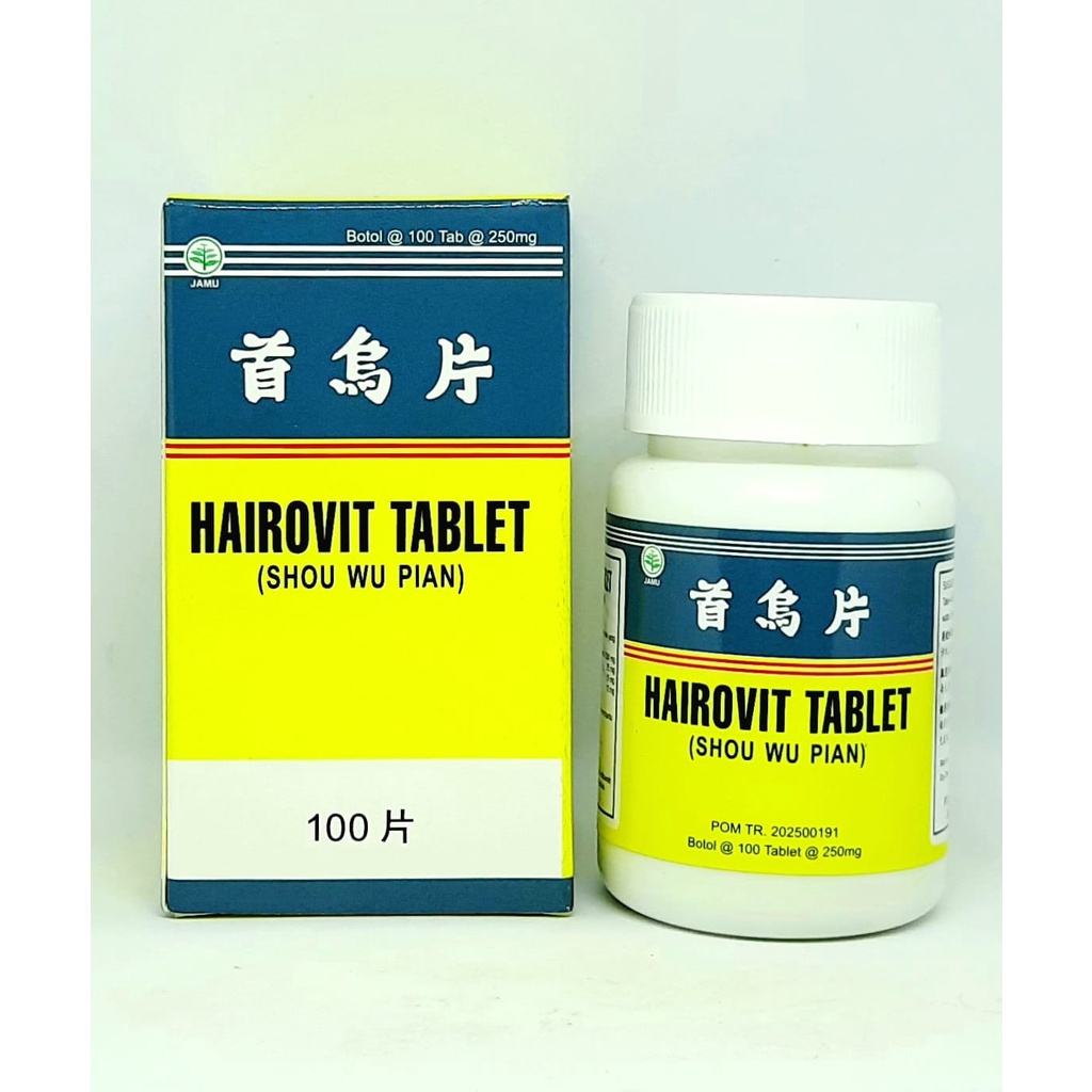 HAIROVIT obat penyubur rambut - pencegah kerontokan rambut herbal