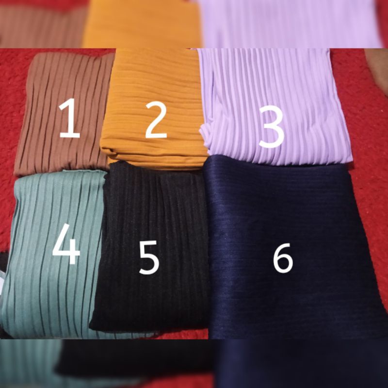 TERMURAH KERUDUNG PASMINA PLISKET LIDI