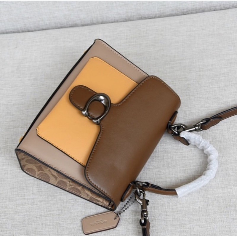 Coach Tabby Top Handle 20 With Signature Canvas Detail