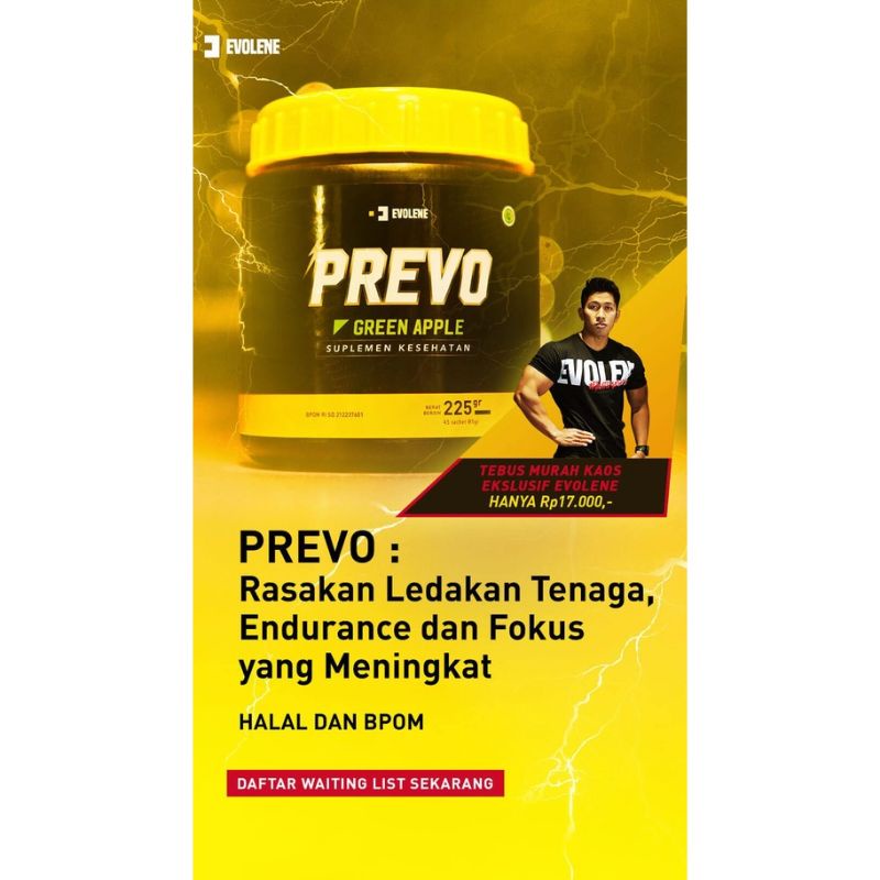 PREVO , Evolene , Pekanbaru , pre-workout , Preworkout