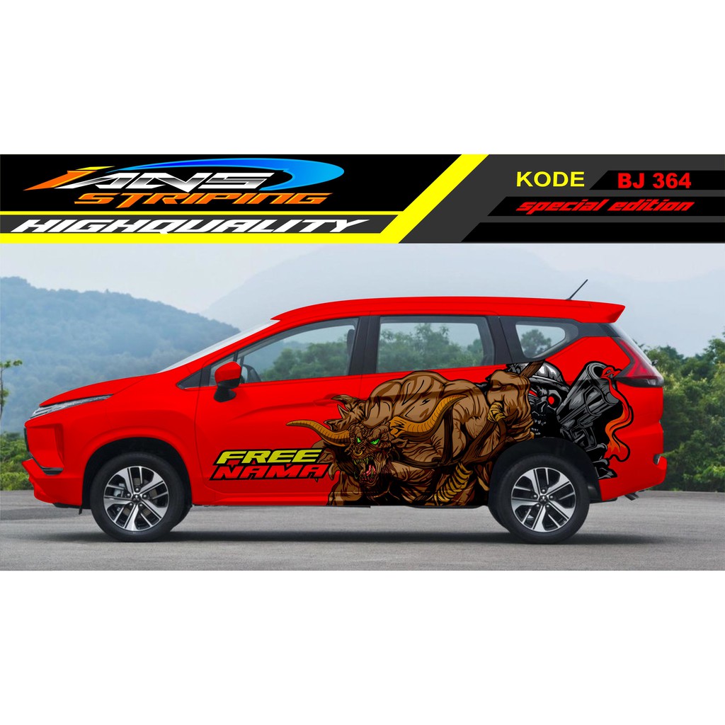 DECAL STIKER MOBIL X PANDER / STICKER MOBIL / VARIASI STIKER MOBIL INNOVA, RUSH, TERIOS, AVANZA