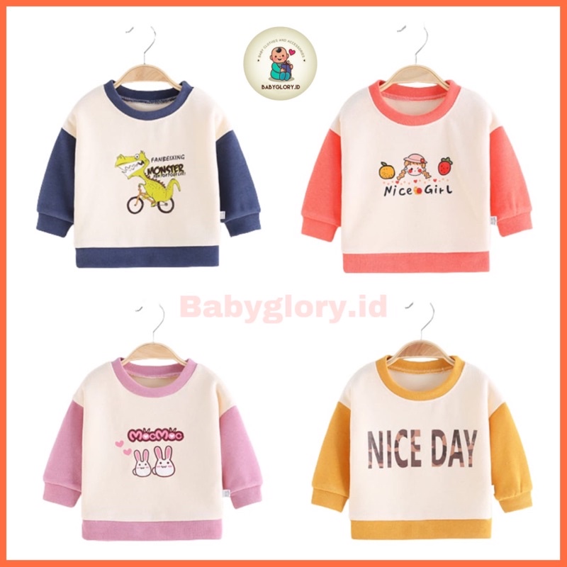 ✨Babyglory.id Atasan Baju Anak / Baju Atasan Anak Cowok / Atasan Anak Laki-Laki Lengan Panjang / Kaos Anak Lengan Panjang / Kaos Anak Import