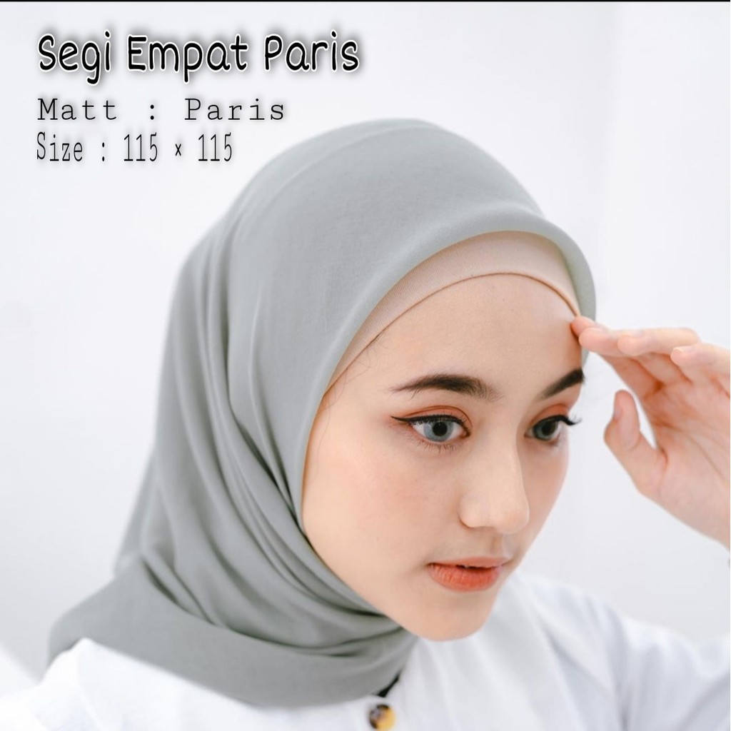 Jilbab Paris Segi Empat/ Hijab Paris Sekolah/ Kerudung Paris Anti Letoy/ Segi Empat Paris