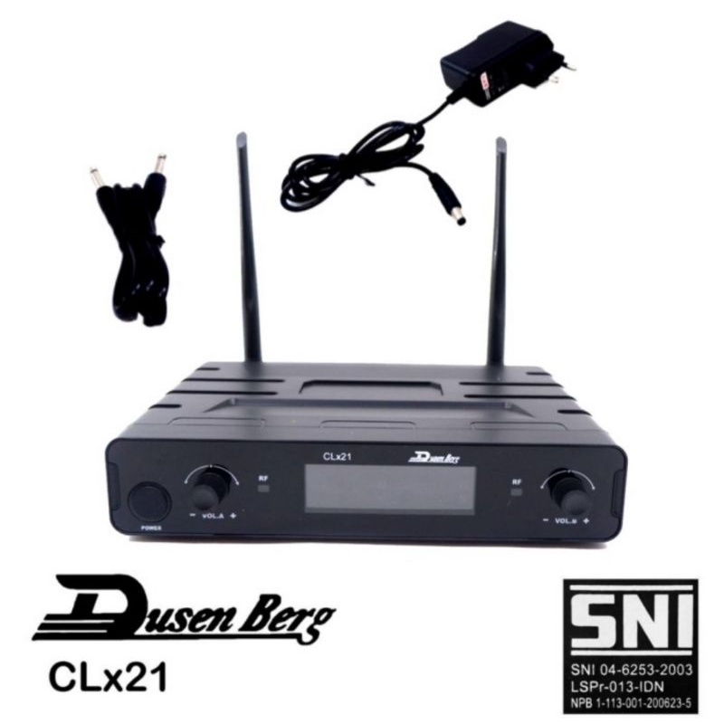 Mic Wireless DUSENBERG CLx21 Display Digital Jarak 20 Sampai 50 Meter