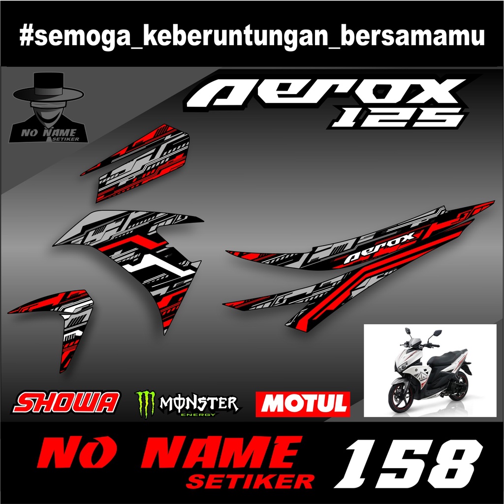 striping aerox 125(158) stiker sticker setiker