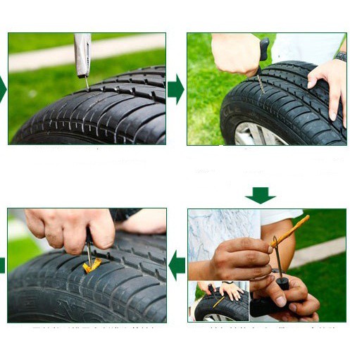 Alat Perlengkapan Tambel tambal Ban Tubles tubless Tubeles tire repair kit