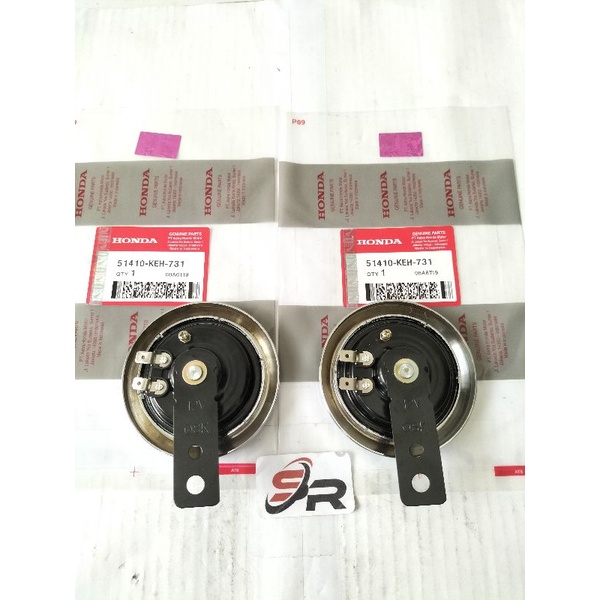 KELAKSON (KEH) 12 V 1,5A ,105 dB HONDA  MEGA  PRO MEGAPRO PRIMUS  GL MAX  HARGA SEPASANG KANAN KIRI