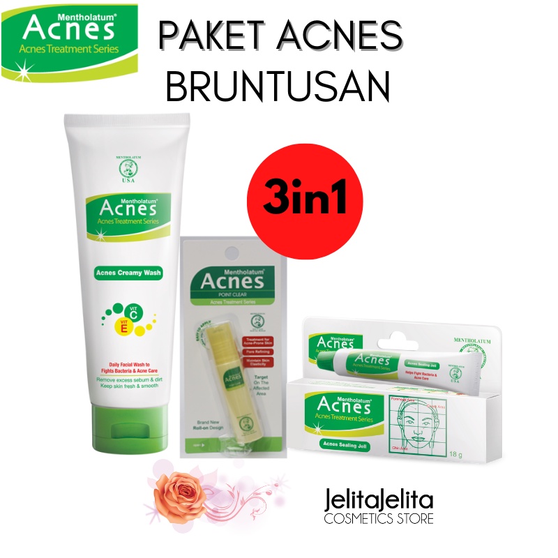 PAKET ACNES WAJAH BRUNTUSAN BERJERAWAT