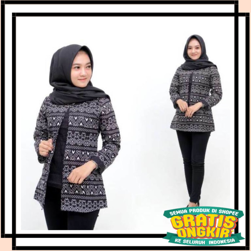 ASLI SEMARANG MODEL BARU PEKALONGAN / Atasan Batik Wanita Batik Kerja Batik kantor
