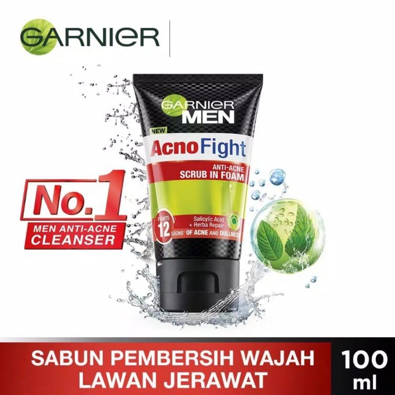 GARNIER MEN Acno Fight 12 in 1 Facial Foam 100ml