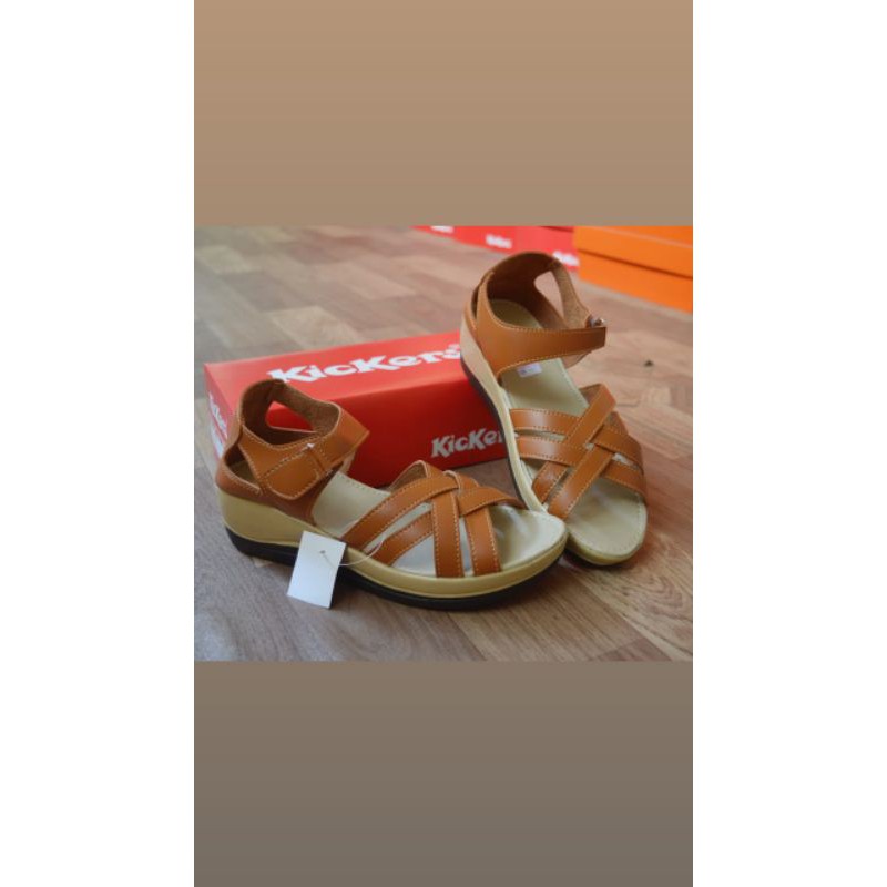 WEDGES KICKERS / SEPATU WANITA KICKERS / WEDGES TALI