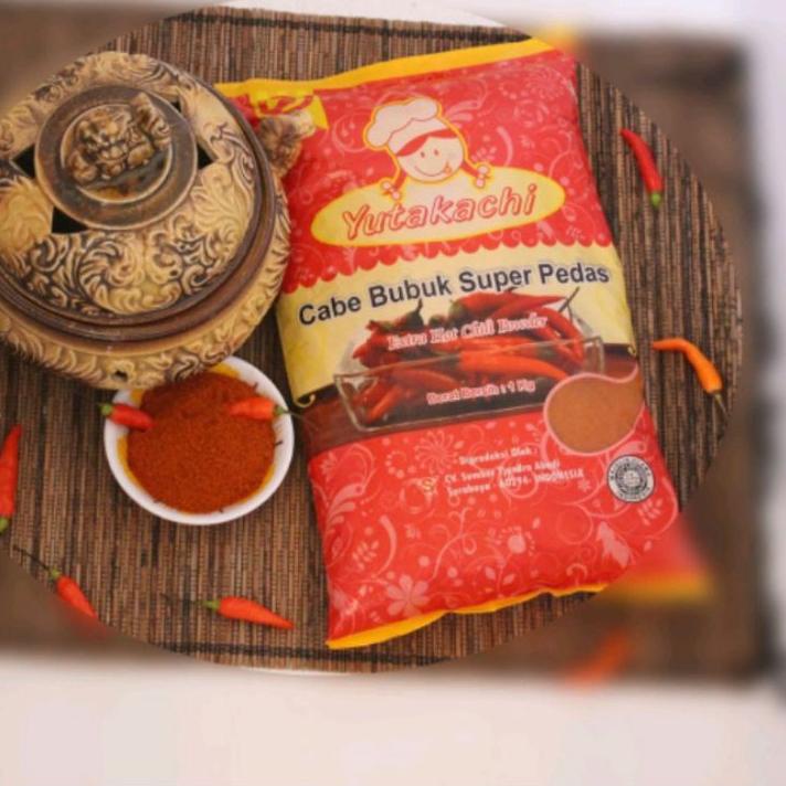 

Berkualitas tercabe bubuk super pedas yutakachi 1 kg