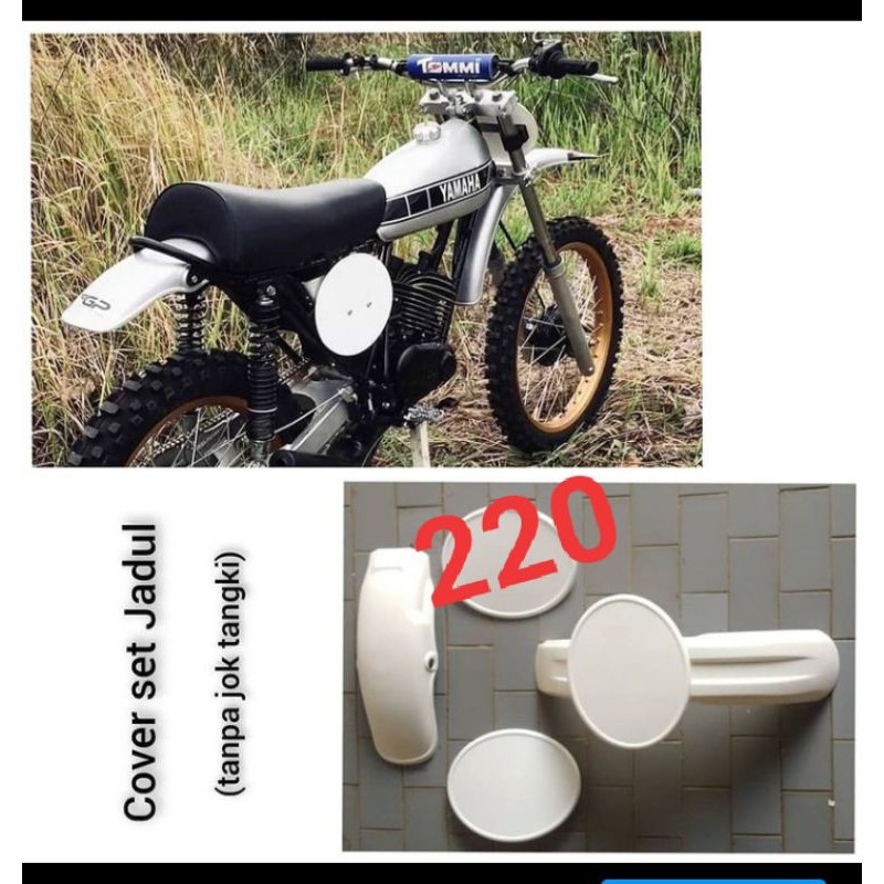 COVER BODY SET JADUL 5item tanpa jok tangki SPAKBOR DEPAN BELAKANG COVER NOMER TS DT100 -B trail sup